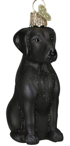 Old World Christmas Black Labrador Dog Collection
