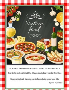 Italian Catered Meal for Eight