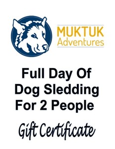 Full Day of Dog Sledding for 2 People