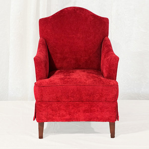 Amma's Red Chenille Chair