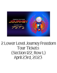 Journey Concert Tickets (Fresno Savemart Center)