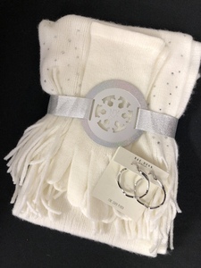 Scarf, Gloves, and Earrings Gift Set