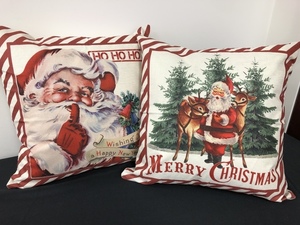 Santa Throw Pillow Set