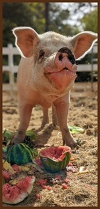 Watermelon Party - Custom Framed Photograph