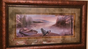 Framed, Double Matted and Signed Print