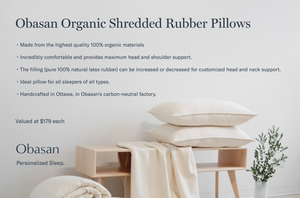 Obasan Shredded Rubber Pillows (2)